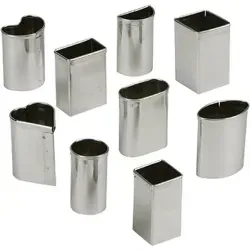Schneider Petits-Fours-Ausstecher Set, 9-tlg. aus Edelstahl - Sonstiges Backzubehör - Vielseitiges Set mit 9 verschiedenen Formen für kreative Backideen, ideal für Feiern und besondere Anlässe.