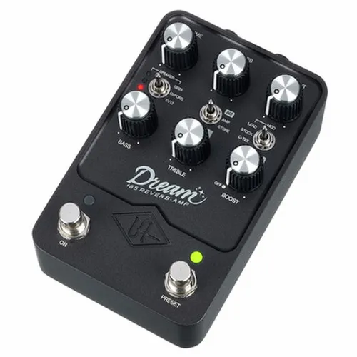 Universal Audio UAFX Dream '65 Reverb Amplifier - Gitarren-Effektgeräte mit authentischem Federhall und Vibrato, basierend auf einem legendären Verstärker, ideal für professionelle Klänge.