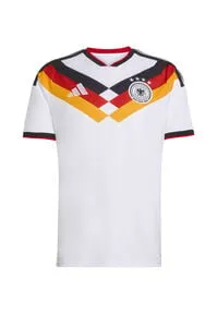 adidas DFB Deutschland Home Teamtrikot Herren in white, Größe L HW 2025 - Kleidung für Fußballfans: Das Heimtrikot der deutschen Nationalmannschaft mit climacool-Technologie sorgt für optimale Belüftung und Feuchtigkeitsmanagement während des Spiels.