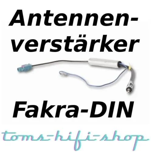 Antennenverstärker Autoradio Antennenadapter Fakra DIN Opel Mercedes Seat Radio