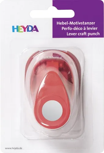 HEYDA Motivstanzer Kreis klein Farbe: rot