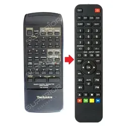 Ersatz Fernbedienung für Technics SU-X101 | SU-X102 | SU-X120 | SU-X320