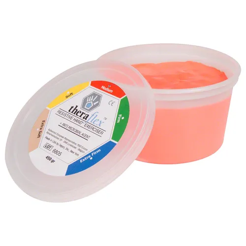 Theraflex Therapie-Knetmasse Medium 450 g, Rot - Ideal für gezielte Hand- und Fingerübungen, fördert die Beweglichkeit und Kraft. Perfekt für den professionellen Einsatz und die Unterstützung der täglichen Pflege.