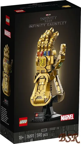 LEGO Marvel Super Heroes Infinity Handschuh - Avengers-Set für Erwachsene mit Thanos Gauntlet, beeindruckendes Sammlerstück mit beweglichen Fingern und ideal als Geschenk für Marvel-Fans
