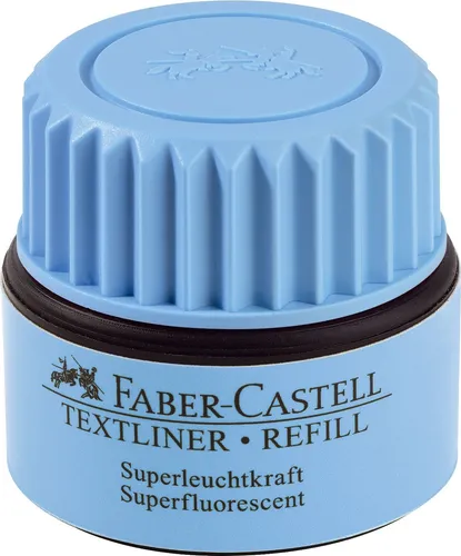 FABER-CASTELL 154951 - Textmarker Refill, blau, für Textliner 1543, 1546 und 1548, umweltfreundliche Tinte auf Wasserbasis und mehrfach nachfüllbar