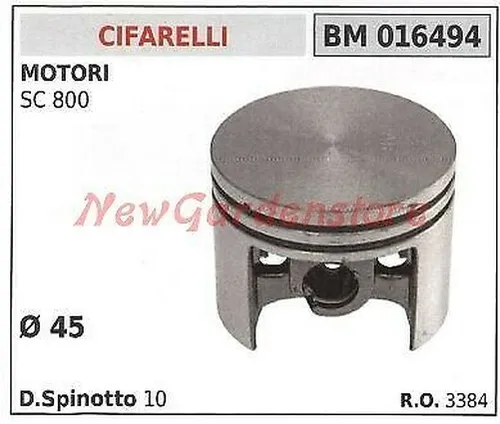 Motor Kolben Rasenmäher Ø 45mm CAMPEON 016494 - Hochwertiger Zylinder und Kolben für Rasenmäher, ideal für zuverlässige Leistung und Langlebigkeit im Gartenbereich.