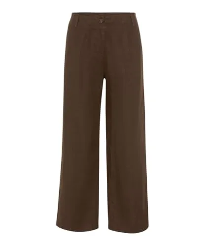 Brax Damen Culotte Style MAINE S COFFEE, dunkelbraun, Gr. 38 - Elegante Culotte aus hochwertigem Leinen, ideal für lässige und stilvolle Looks. Genieße den Komfort und die Atmungsaktivität in jeder Jahreszeit.