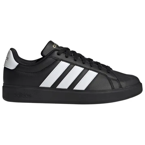 adidas Herren STREETTALK Schuhe – core Black/FTWR White/Matte Gold, 43 1/3 EU - Stylische Sneakers mit regulärer Passform und robustem Gummiaußensohlen für optimalen Tragekomfort im Alltag.