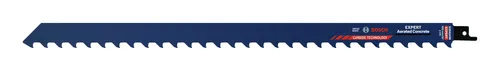 Bosch Säbelsägeblatt Expert Aerated Concrete S 2041 HM - 400mm, herausragende Lebensdauer durch Carbide Technology und ideal für Porenbeton