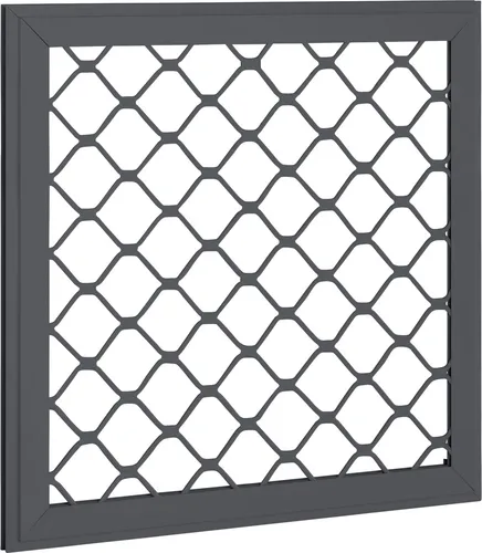 Globel Fenster-Set 1 62 x 62 cm anthrazit - Gartenhäuser, elegantes anthrazitfarbenes Design, ideal für eine moderne Optik und optimale Belüftung.