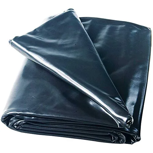 Heissner Teichfolie PVC schwarz - 1,00 mm Stärke, UV- und kältebeständig, 10 Jahre Garantie, ideal für Fischteiche und Gartenanlagen