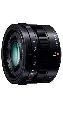 Panasonic Lumix G Leica Dg Summilux 15mm/F1.7 Asph. H-X015 -k Schwarz Neu