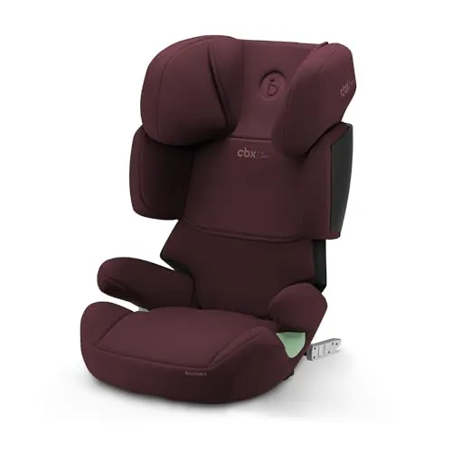 cybex SILVER Kindersitz Solution X i-Fix Rumba Red - für Kinder 3-12 Jahre, bis 50 kg, 7x mehr Sicherheit durch neigungsverstellbare Kopfstütze