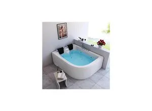 Home Deluxe Whirlpool Blue Ocean XL, Anschlag rechts - Sanitäranlagen & Zubehör – Entspannen Sie im geräumigen Whirlpool Blue Ocean XL und genießen Sie luxuriöse Wellness-Momente in Ihrem Zuhause.
