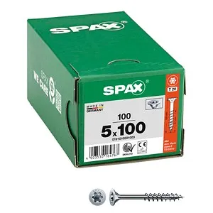SPAX Universalschrauben T20 Senkkopf WIROX 0191010501003 5 mm x 100 mm, 100 St.