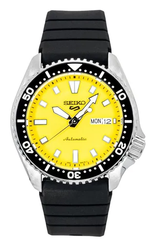 Seiko 5 SKX Series SRPL87K1 Herren Automatikuhr - Herrenuhren mit Edelstahlgehäuse, 43 mm Durchmesser und robustem Hardlexglas, ideal für stilbewusste Männer.