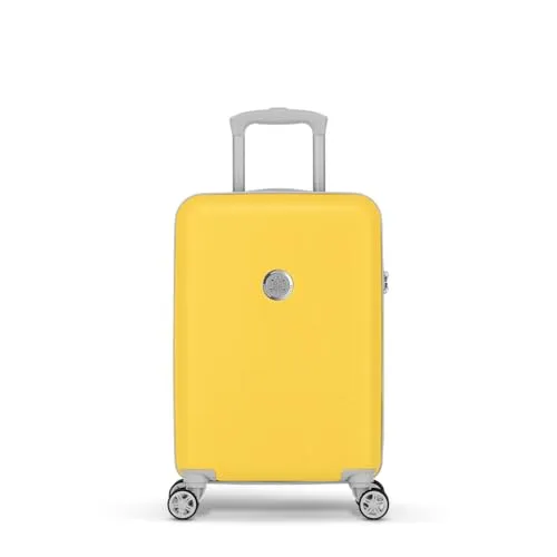 SUITSUIT Handgepäck Koffer Caretta Daffodil mit 4 Rollen - Leichter Hartschalen Kabinentrolley (53 x 35 x 20 cm) mit 31 Litern Volumen und Zahlenschloss. Ideal für Kurztrips – robust, stilvoll und praktisch für jede Reise!