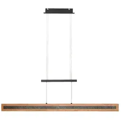 Elobra LED Pendelleuchte CHILE – Dimmbar und Farbtemperatur anpassbar - Moderne Hängeleuchte aus Eichenholz und Granit, höhenverstellbar und mit integrierter LED, ideal für stimmungsvolles Licht in jedem Raum.