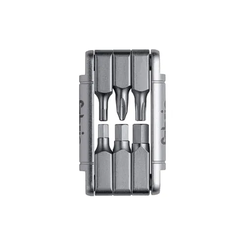 Fabric 6-in-1 Mini-Multitool für Fahrräder – Kompaktes Fahrrad-Werkzeugset – Leichtes Aluminium & CNC-gefräster Stahl – Inbus (3, 4, 5, 6 mm), Torx T25, Kreuzschlitz PH2 – Silber