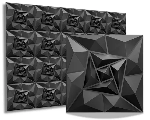 IKHEMalarka 3D Wandpaneel 3D Paneele PVC Kunststoffpaneele, BxL: 50,00x50,00 cm, 0,25 qm, (1 Stück, 3D Wandpaneele Deckenpaneele) hochwertige & harte PVC 3D Platten Wand & Decke