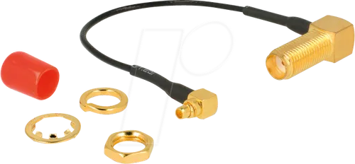 DELOCK 89626 - Antennenkabel SMA 90° Buchse zum Einbau