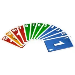 Mattel Games SKIP-BO - Kartenspiel für die ganze Familie - Gesellschaftsspiel, das strategisches Denken erfordert. Ziel ist es, als erster Spieler alle Karten in aufsteigender Reihenfolge abzulegen. Für 2-6 Spieler ab 7 Jahren.
