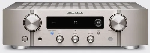 Marantz PM7000N - Stereo-Vollverstärker mit HEOS Built-in, hochauflösender Klang und elegantes Silberdesign