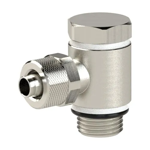 RIEGLER 110562-13.605-5 Winkel-Schwenkverschraubung, O-Ring, M5 a., für Schlauch 5/3, 1Stk