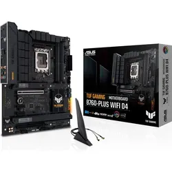 ASUS TUF GAMING B760-PLUS WIFI D4 Mainboard - ATX, Intel LGA 1700, PCIe 5.0, WiFi 6, optimal für Gaming und Overclocking