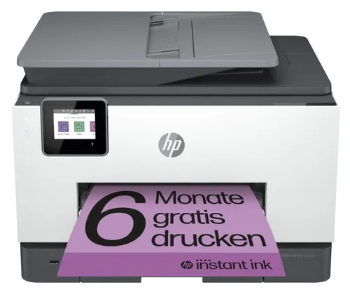 HP OfficeJet Pro 9022e Tintenstrahl-Multifunktionsgerät - Drucker mit schneller Druckgeschwindigkeit und vielseitigen Funktionen, ideal für effizientes Arbeiten im Büro.