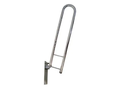 Drive Medical Stützgriff Edelstahl 60 cm - Klappbar - Behinderten-Bedarf: Der klappbare WC-Stützgriff aus Edelstahl bietet zuverlässigen Halt, ist bis 120 kg belastbar und leicht zu reinigen. Ideal für den Umbau jeder Toilette in ein Behinderten-WC.
