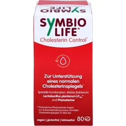 Symbiolife Cholesterin Control mit Phytosterinen Tabletten 80 g - Cholesterin Nahrungsergänzungsmittel mit Lactobacillus plantarum LP LDL und Phytosterinen zur Unterstützung eines normalen Cholesterinspiegels, glutenfrei und vegan.
