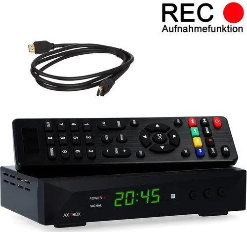 HD LINE HDMI Receiver für Sat – Digitaler Satelliten HD Receiver - TV-Receiver mit Full HD 1080p, vorprogrammiert für Astra, Hotbird und Türksat. Genießen Sie hochwertige Bild- und Tonqualität sowie eine kinderleichte Installation!