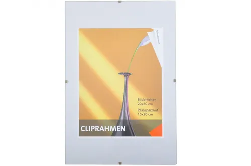 Glas-Bilderrahmen 20x30 cm Bilderhalter Clip-Rahmen Fotorahmen Bilder Fotos