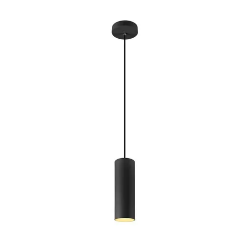 SLV ENOLA Pendelleuchte – Matt Schwarz, 150cm Pendellänge - Elegante Pendelleuchte aus Aluminium mit nach unten gerichtetem Zylinder. Ideal für stilvolle Raumgestaltungen und moderne Akzente in Ihrem Zuhause.