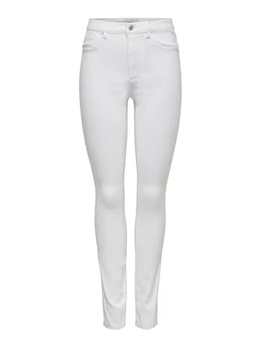 ONLY ONLRoyal Women's Bodycon Jeans - High Waist Skinny Fit - Jeans in Skinny Fit, ideal für sportliche und feminine Looks. Hoher Tragekomfort dank elastischer Stretch-Qualität, perfekt kombinierbar für jeden Anlass.