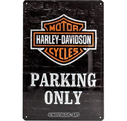 Nostalgic-Art Metallschild Blechschild 20 x 30cm - Harley-Davidson - Parking Only