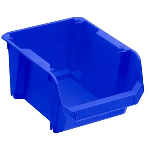 STANLEY Lagersichtkästen Organizer Sortimentskasten für Aufbewahrung Sortierboxt (24cm x 18cm x 13 cm)stapelbar, Wandmontage möglich, geeignet zur Aufbewahrung von Kleinteilen, Werkzeuge) STST82740-1