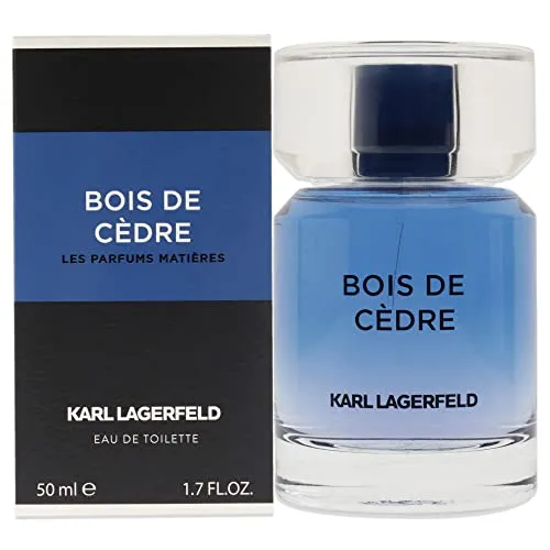 KARL LAGERFELD Bois de Cèdre Eau de Toilette 50ml - Eau de Toilette für Damen mit langanhaltendem Duft und eleganter Frische, ideal für den täglichen Gebrauch.