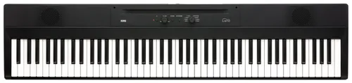 Korg Liano Schwarz - Digitalpiano mit 88 Tasten, leichtgewichtig und kompakt, ideal für unterwegs mit vielseitigen Anschlussmöglichkeiten.