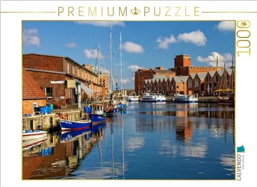 CALVENDO Puzzle Wismar - Im Alten Hafen 1000 Teile - Klassische Puzzles - Hochwertiges Puzzle mit einzigartigem Motiv und perfekter Passform, ideal für entspannende Stunden und zur Förderung von Konzentration und Gedächtnis.