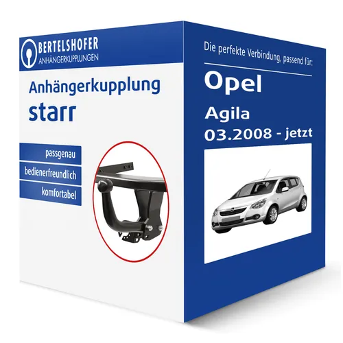 Auto Hak Anhängerkupplung für Suzuki Splash (01.2008-jetzt) - Starr, keine Eintragung in Fahrzeugpapiere notwendig, Anhängelast bis 600 kg, ideal für sicheres Ziehen von Anhängern, einfach montierbar mit Zubehör und Anleitung.