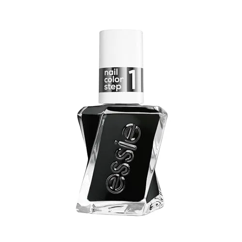 Gel by Essie Nagellack, langanhaltender Nagellack mit glänzendem Finish, Professionelle Nagellackfarbe, Maniküre ohne UV-Licht & bis zu 15 Tage Halt, Farbe: Nr. 515 like it loud, Schwarz, 1 x 13,5 ml