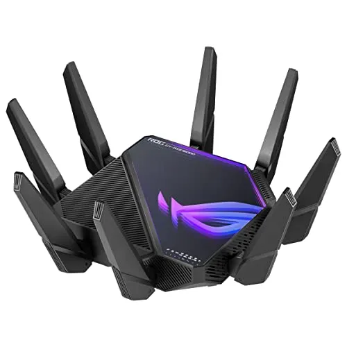 ASUS ROG Rapture GT-AXE16000 - 4-Band Gaming Router mit 16.000 Mbit/s, blitzschnelles Gaming-Erlebnis und zwei 10G-Ports für optimale Performance