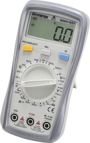 GDM-531 Multimeter, digital mit 6000 Counts - Digital-Multimeter für präzise Messungen, ideal für Servicetechniker. Mit NCV-Funktion, großem beleuchtetem Display und automatischer Abschaltung für verlängerte Batterielebensdauer.