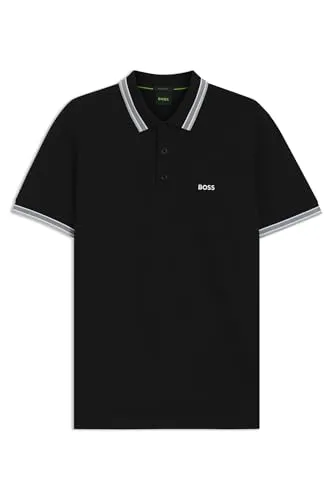 Boss Paddy Poloshirt Herren - Hochwertiges Poloshirt aus 100% Baumwolle, ideal für Freizeit und sportliche Looks. Mit atmungsaktivem Piqué-Gewebe und stylishen Kontrast-Details.
