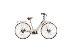 MBM Elektro-Citybike E-LITE LADY 28 Zoll, creme - E-Bikes - Stylisches, leichtes Elektro-Citybike mit unsichtbarem 252Wh Akku für elegantes Fahren in der City und auf dem Land.