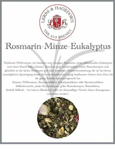 Kräutertee Rosmarin-Minze-Eukalyptus 1 kg
