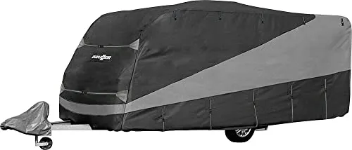 BRUNNER Wohnwagen Schutzhülle Caravan Cover 12M - Caravan-Zubehör mit hochwertiger Abdeckplane für Caravans von 450-500 cm, schützt ganzjährig vor Witterungseinflüssen und verlängert die Lebensdauer Ihres Fahrzeugs.