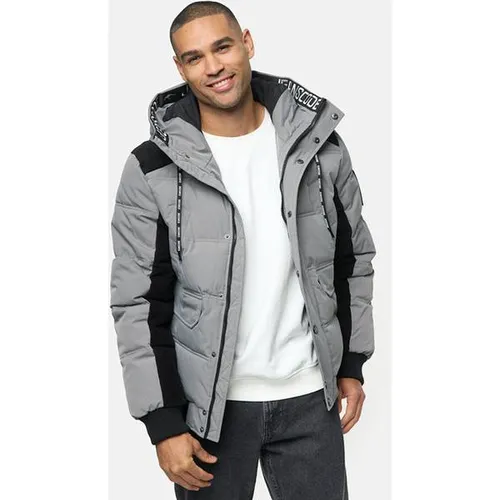 Indicode Herren INJakobe Winterjacke mit Kapuze | 3XL - Sportliche Herrenjacke in Pewter mit funktionalem Design. Ideal für kalte Tage dank warmer Kapuze und praktischen Reißverschluss. Hohe Qualität und modernes Styling für deinen Alltag.